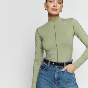 Reformation Stacey Knit Top Artichoke - Size S